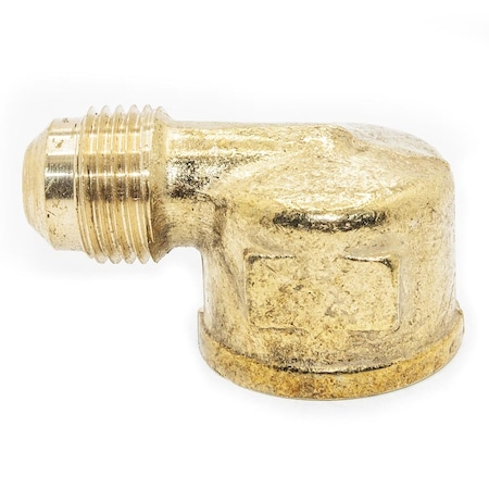 Thrifco Plumbing No. 50 3/8 Inch x 1/2 Inch Brass Flare FIP Elbow 6950011